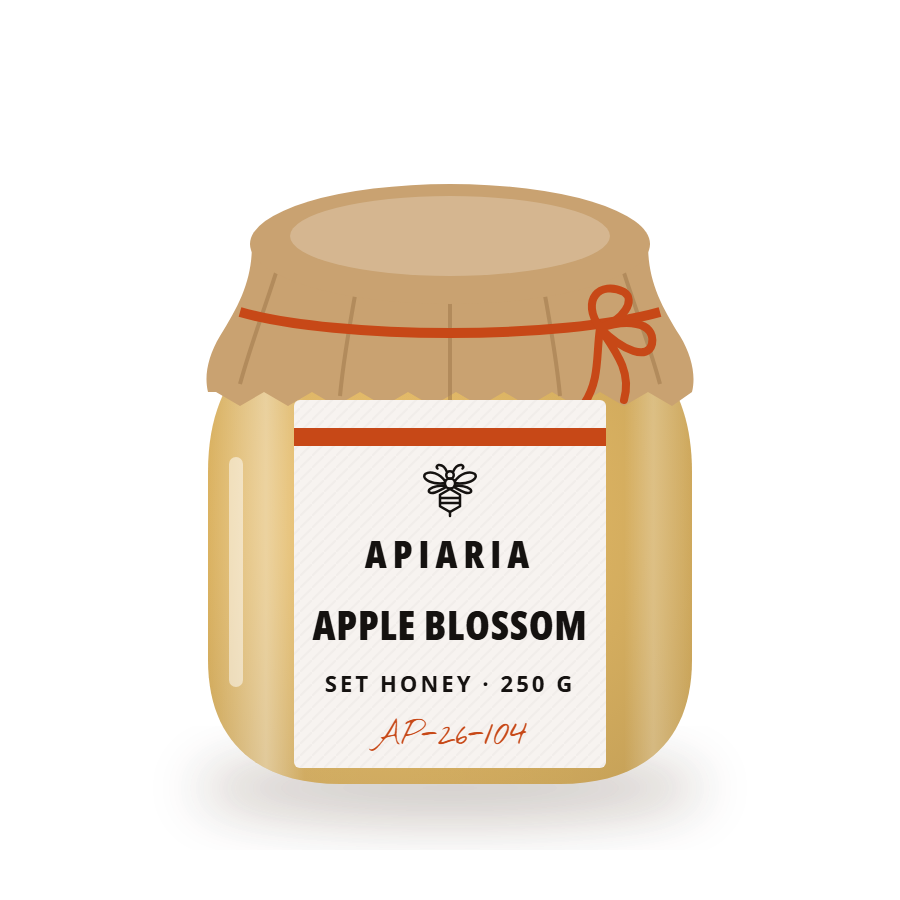 Apple Blossom Honey, 125 g jar