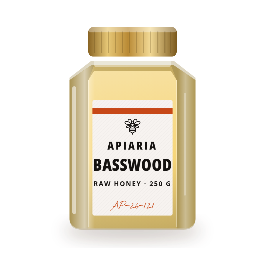 Basswood Honey, 125 g jar