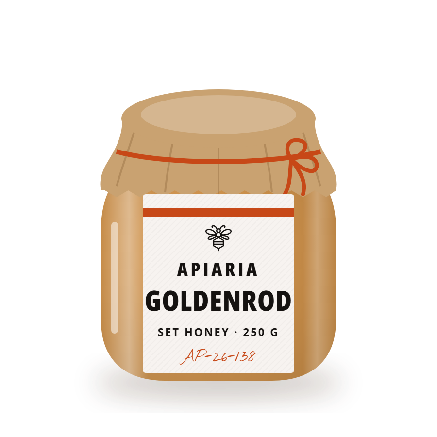 Goldenrod & Aster Honey, 125 g jar