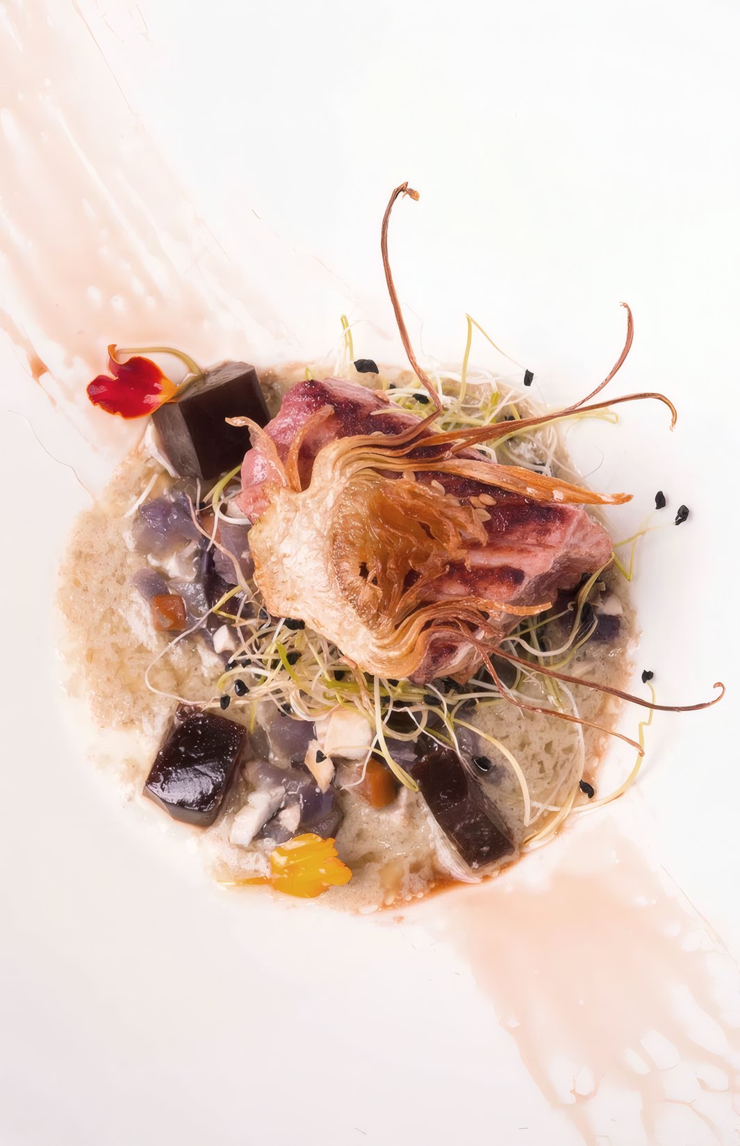 Wood pigeon with hazelnut and a fine jus
