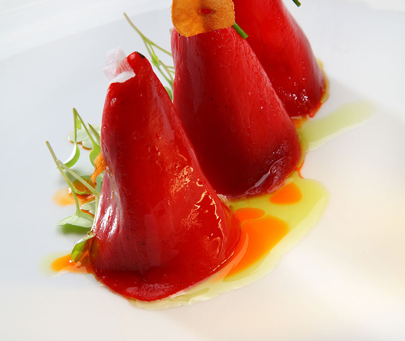Poached Pears In Red Wine
