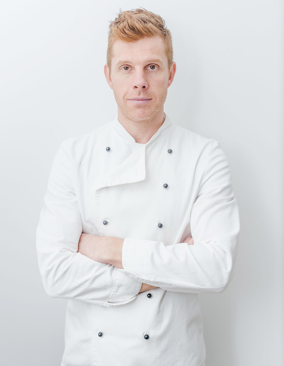 Julien Marchand, Chef Patron, in his whites