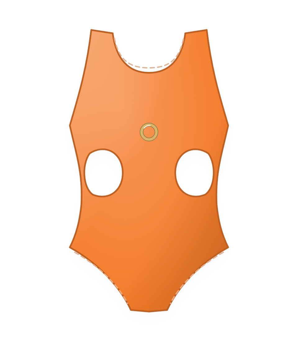 Palma Cut-Out One-Piece in Apricot
