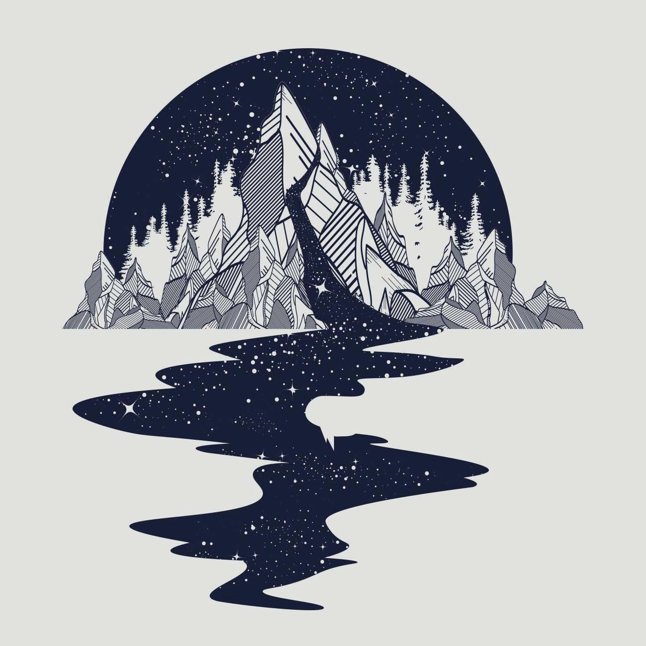 Mountain River, a flash design