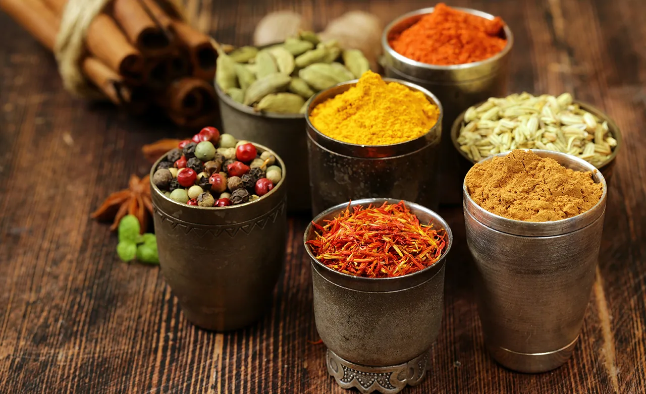 Spiced rice dish in a bowl