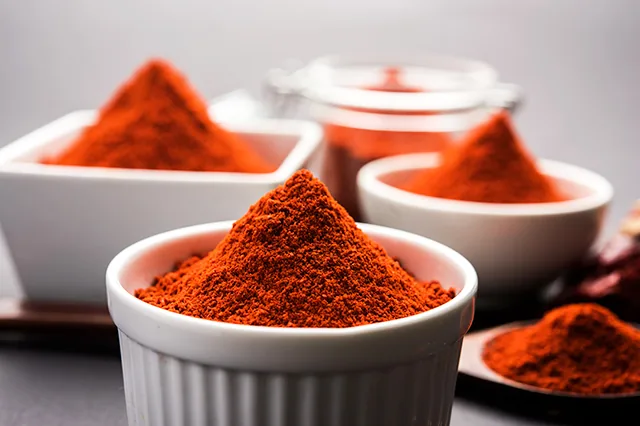 Dried red chillies