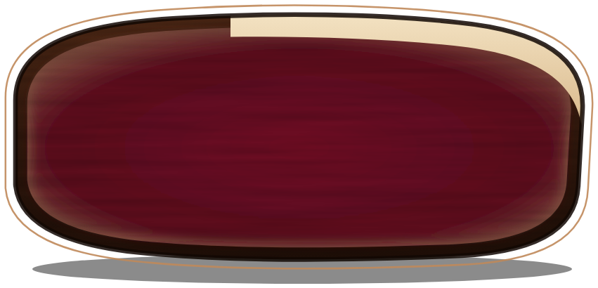 A steak cut open, blue