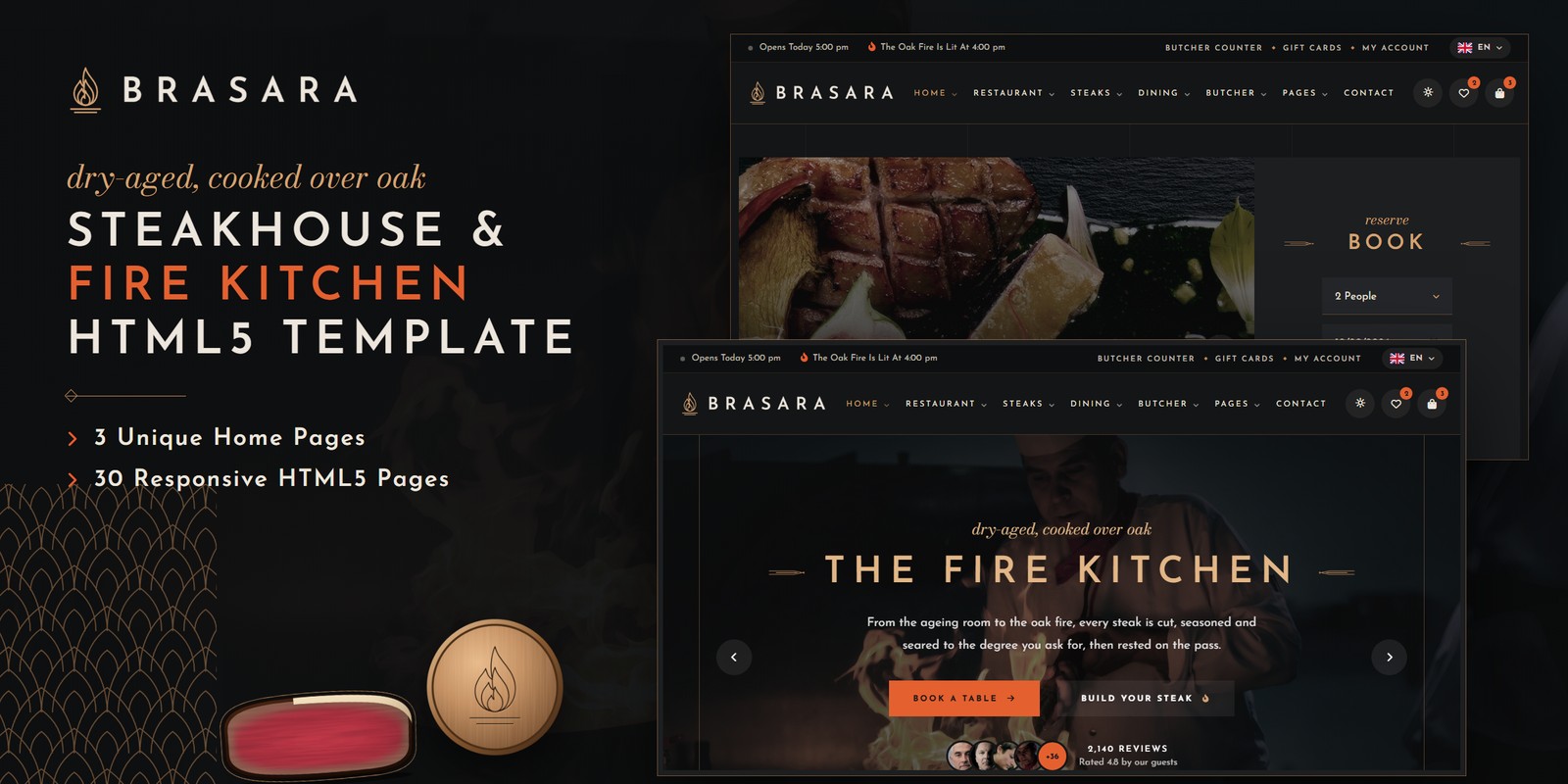 Brasara template home pages
