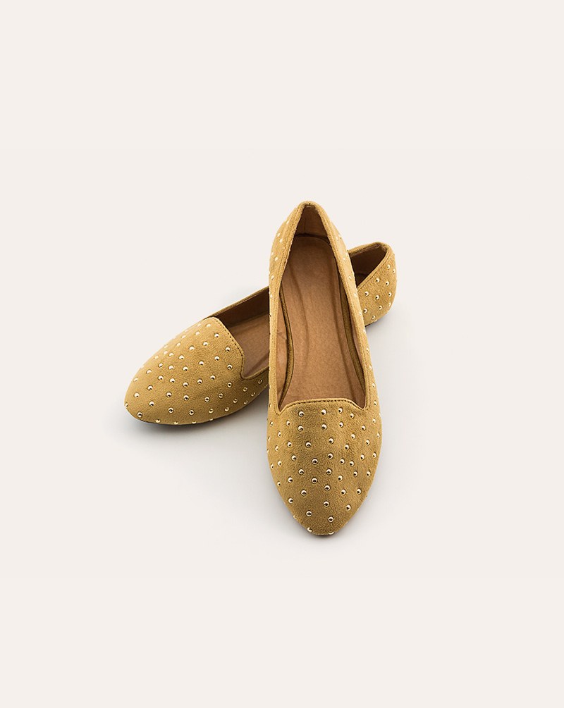 Mustard Suede Loafers