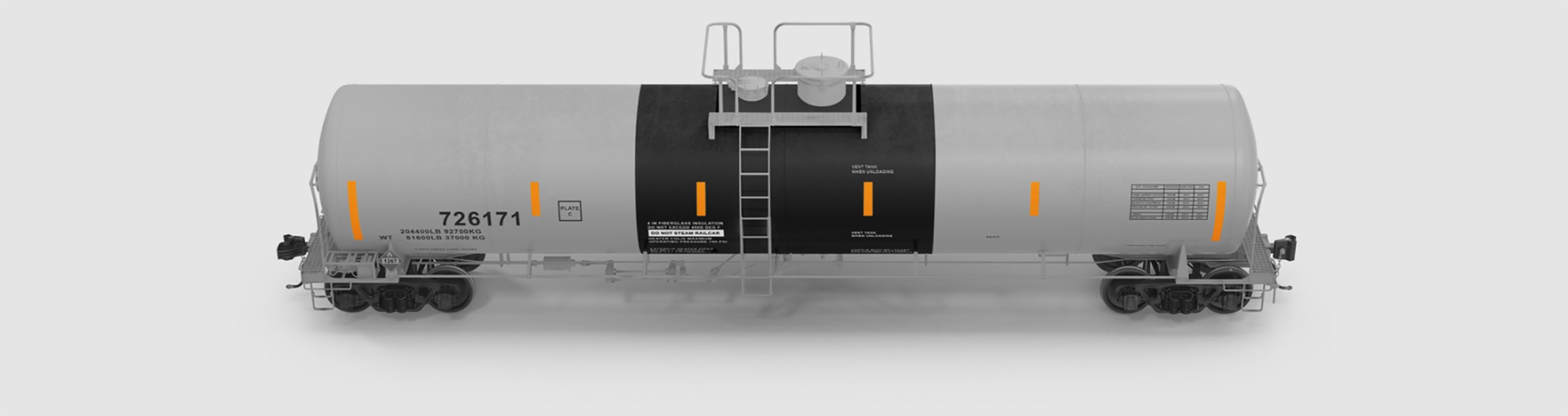 A grey tank wagon