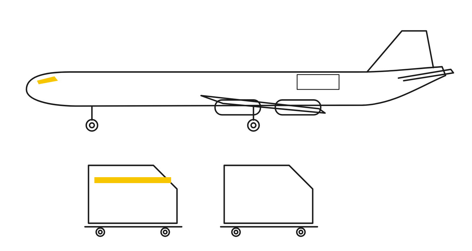 Air Freight line drawing