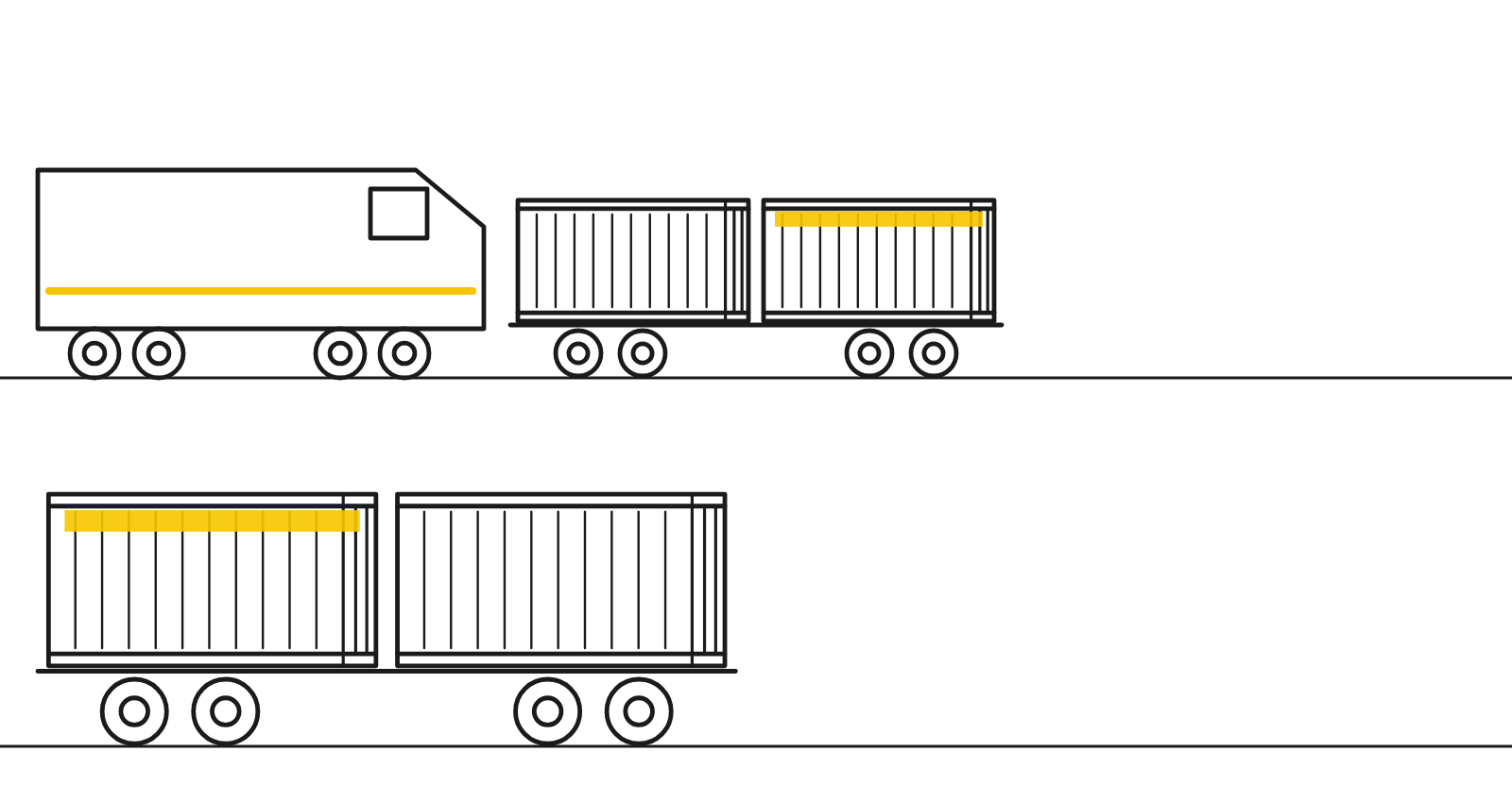 Rail Freight line drawing