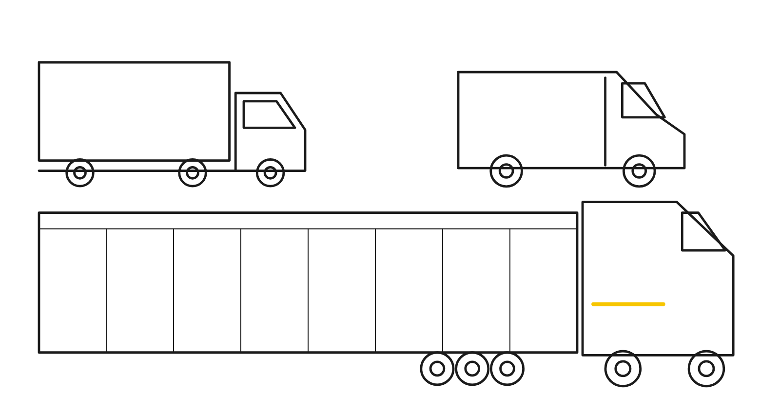 Road Freight line drawing