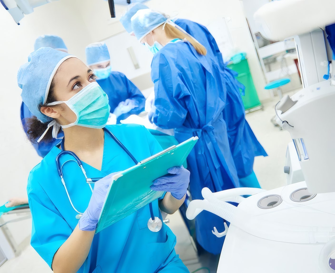 Clinexa surgeons at work in theatre
