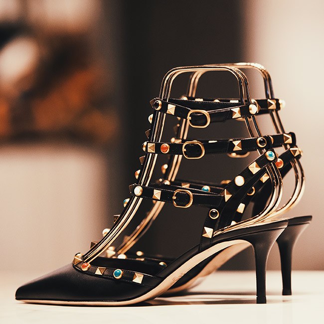Studded Heels