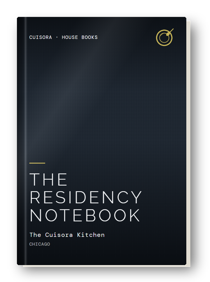 The Residency Notebook, by The Cuisora Kitchen