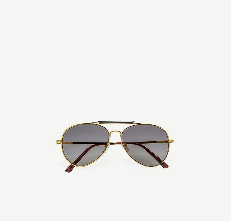 Aviator Sunglasses, Brown Lens