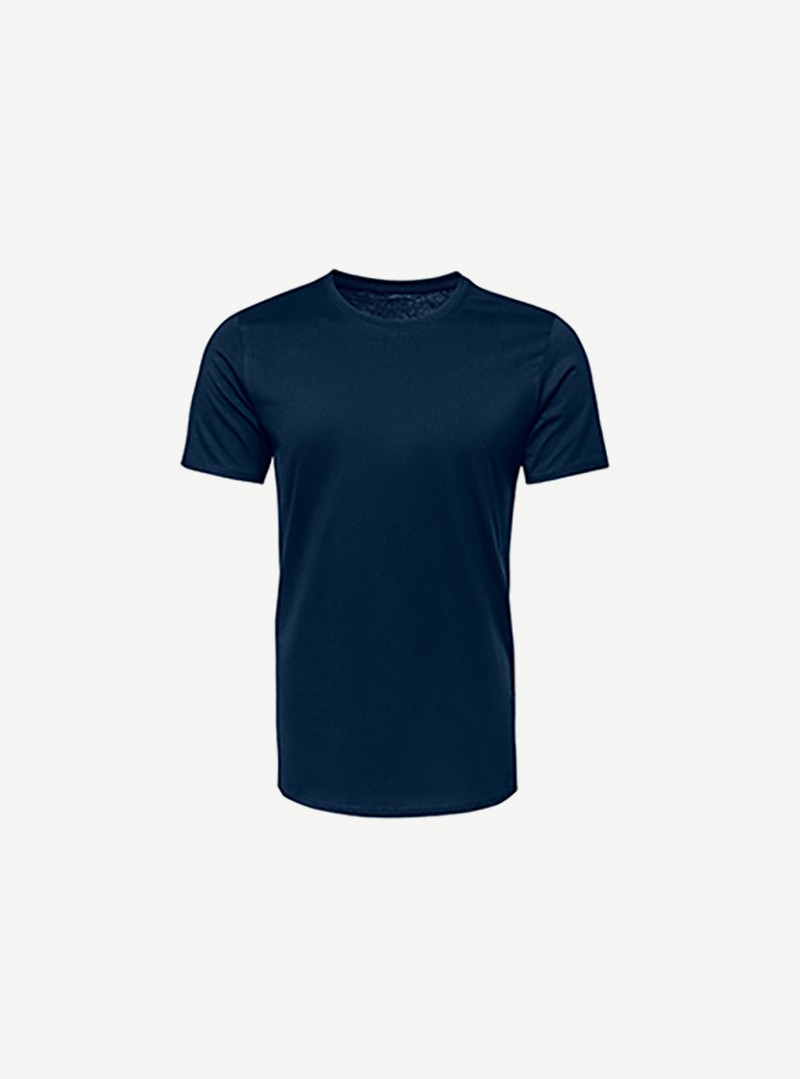 Supima Crew Tee, Navy