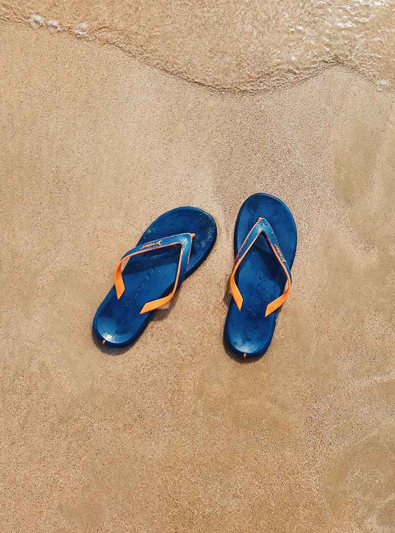 Rubber Flip Flops, Ocean