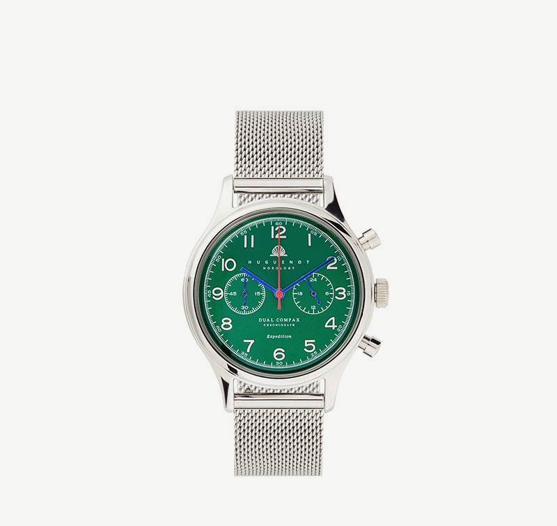 Mesh Chronograph, Green Dial