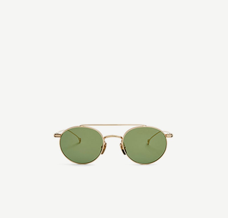 Round Metal Sunglasses, Bottle Lens
