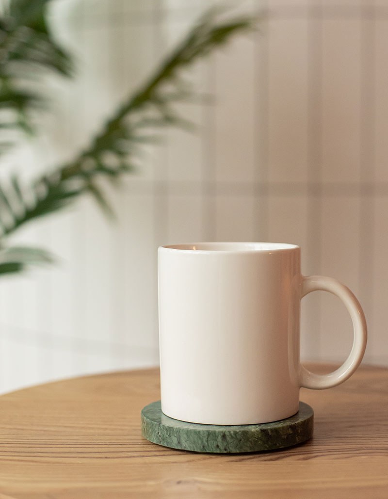 Stoneware Mug, Cream