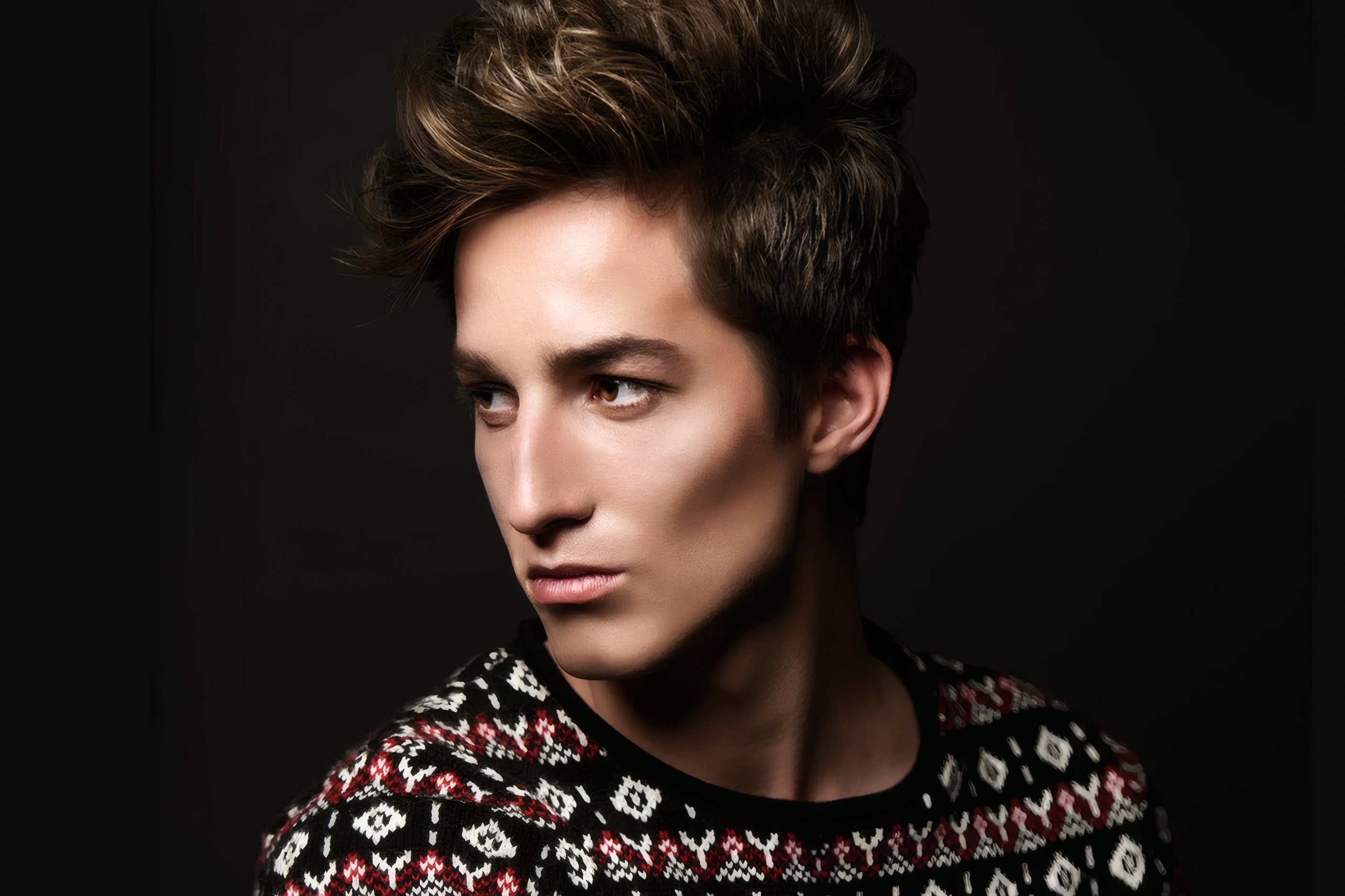 Luca Ferrand, a three-quarter portrait