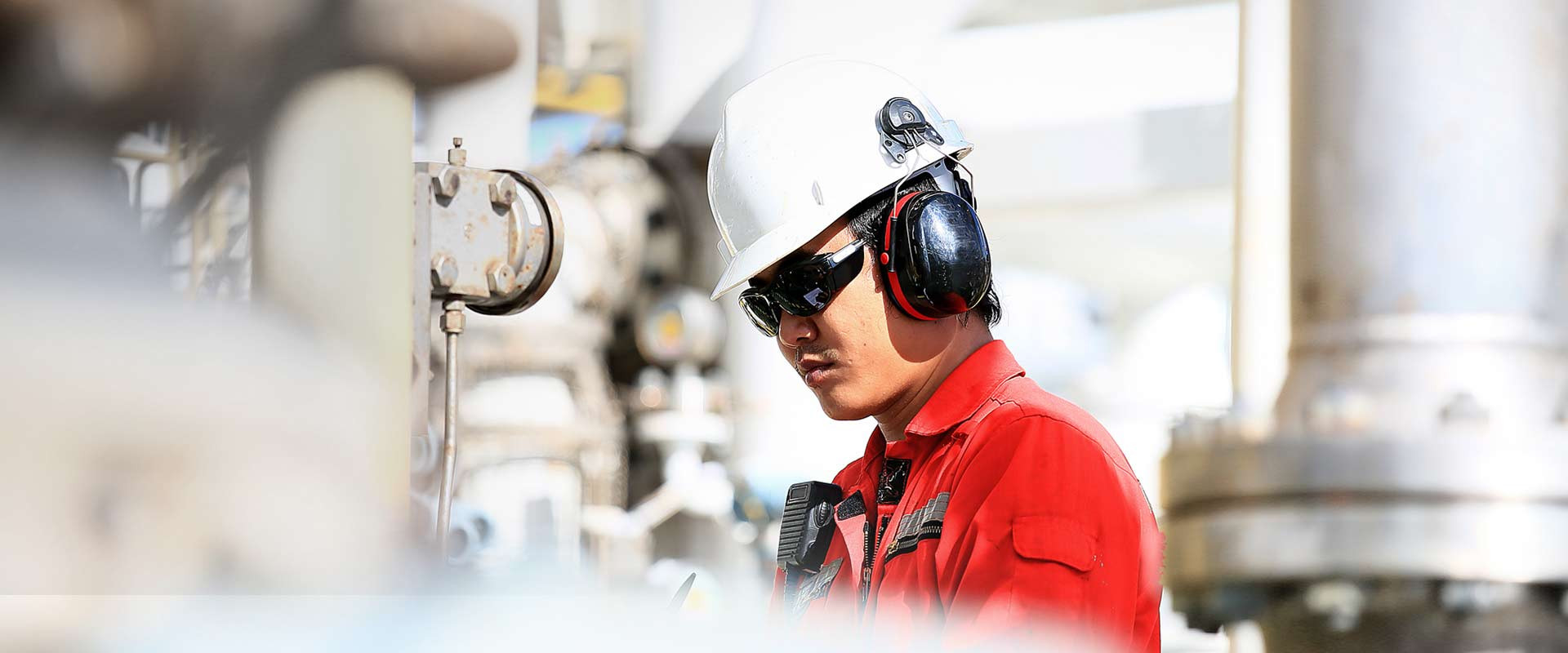An engineer at the Gary coating plant