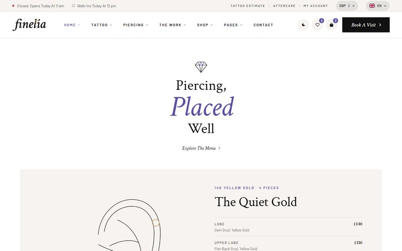 Piercing & Jewellery preview