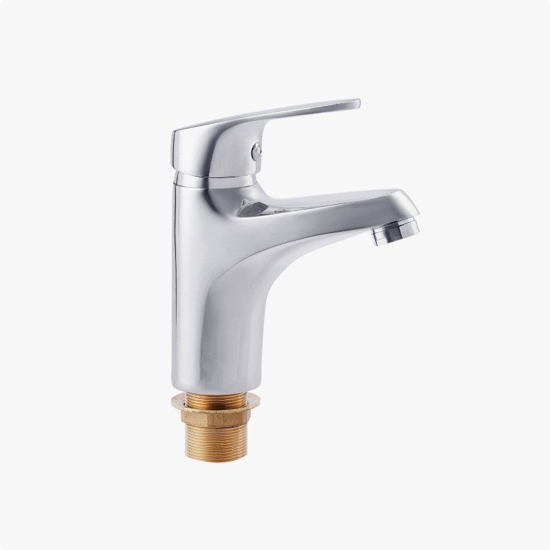 The lever basin mixer in chrome