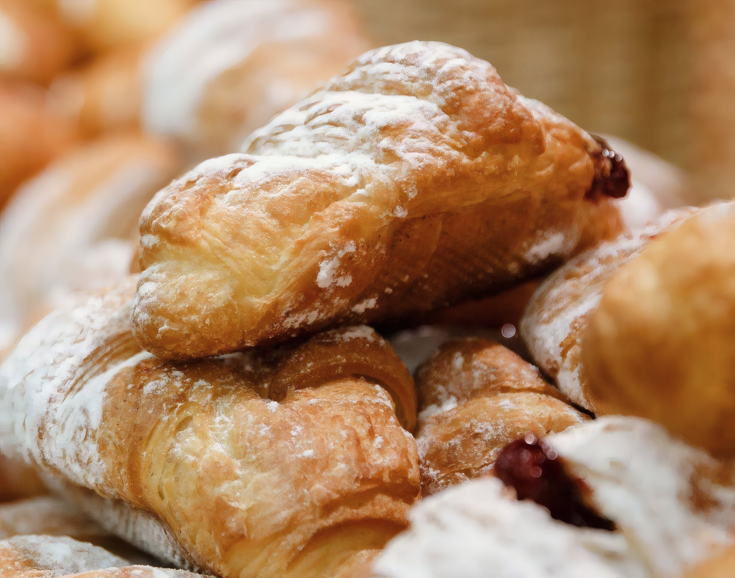 Flaky puff pastries
