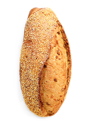 A seeded loaf