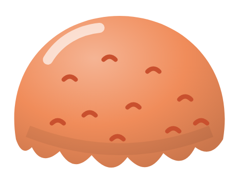 A scoop of Blood Orange