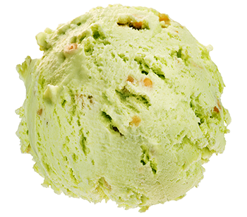 A scoop of Sicilian Pistachio