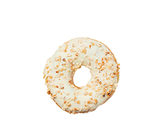 A coconut glazed donut