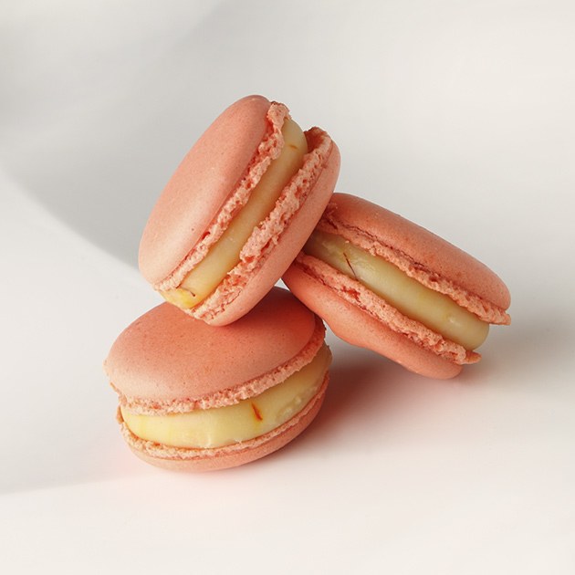 Mimosa Macarons