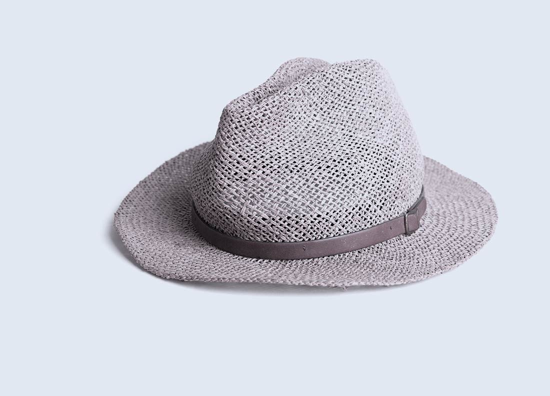 Woven Wide-Brim Hat