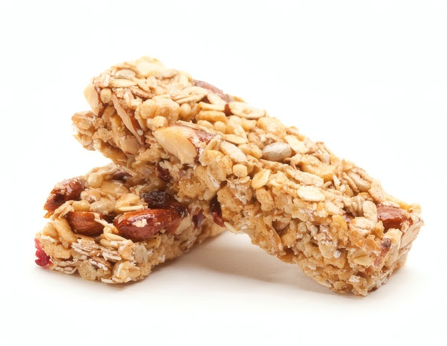 The crumb of an oat bar