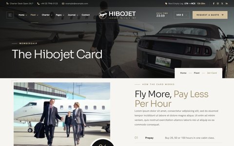Hibojet: Jet Card