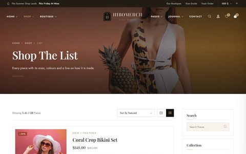 Hibomerch: Shop List