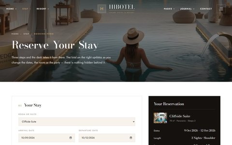 Hibotel: Booking
