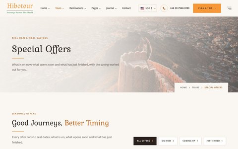 Hibotour: Offers