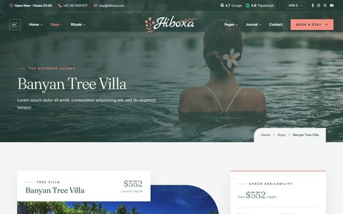 Hiboxa: Stay Details