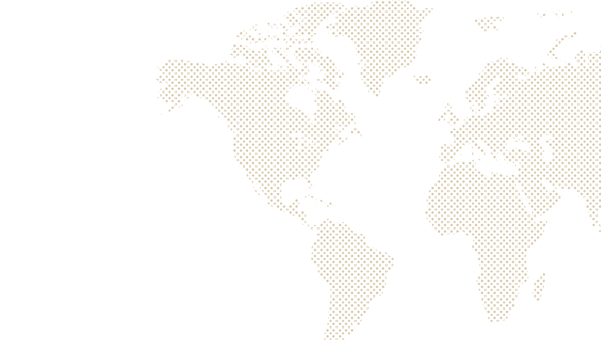 A dotted map of the Americas, Europe and Africa