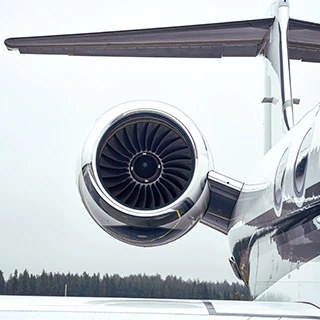 The tail of a jet