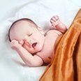 Girl on a fluffy rug