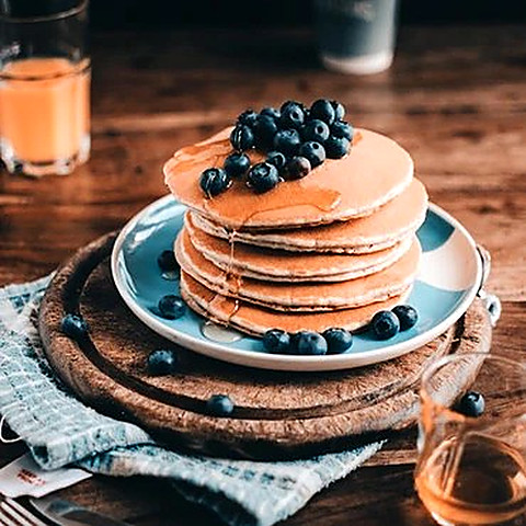 Pancakes with blueberries