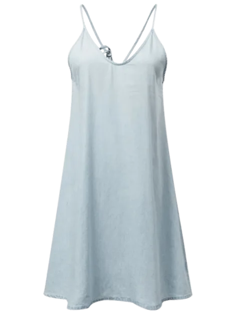 Chambray Slip Dress