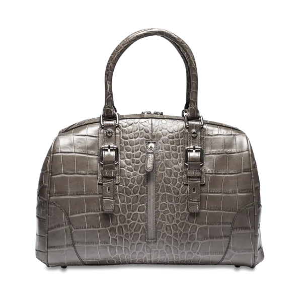 Croc Top-Handle Bowler