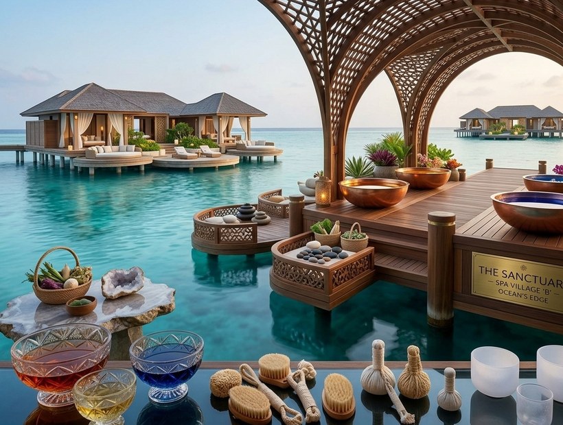 The salt hammam at the Cliffside Spa
